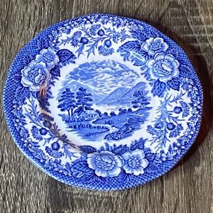 Royal Warwick Loch Duich Lochs of Scotland Blue White Scenic Plate England 6"